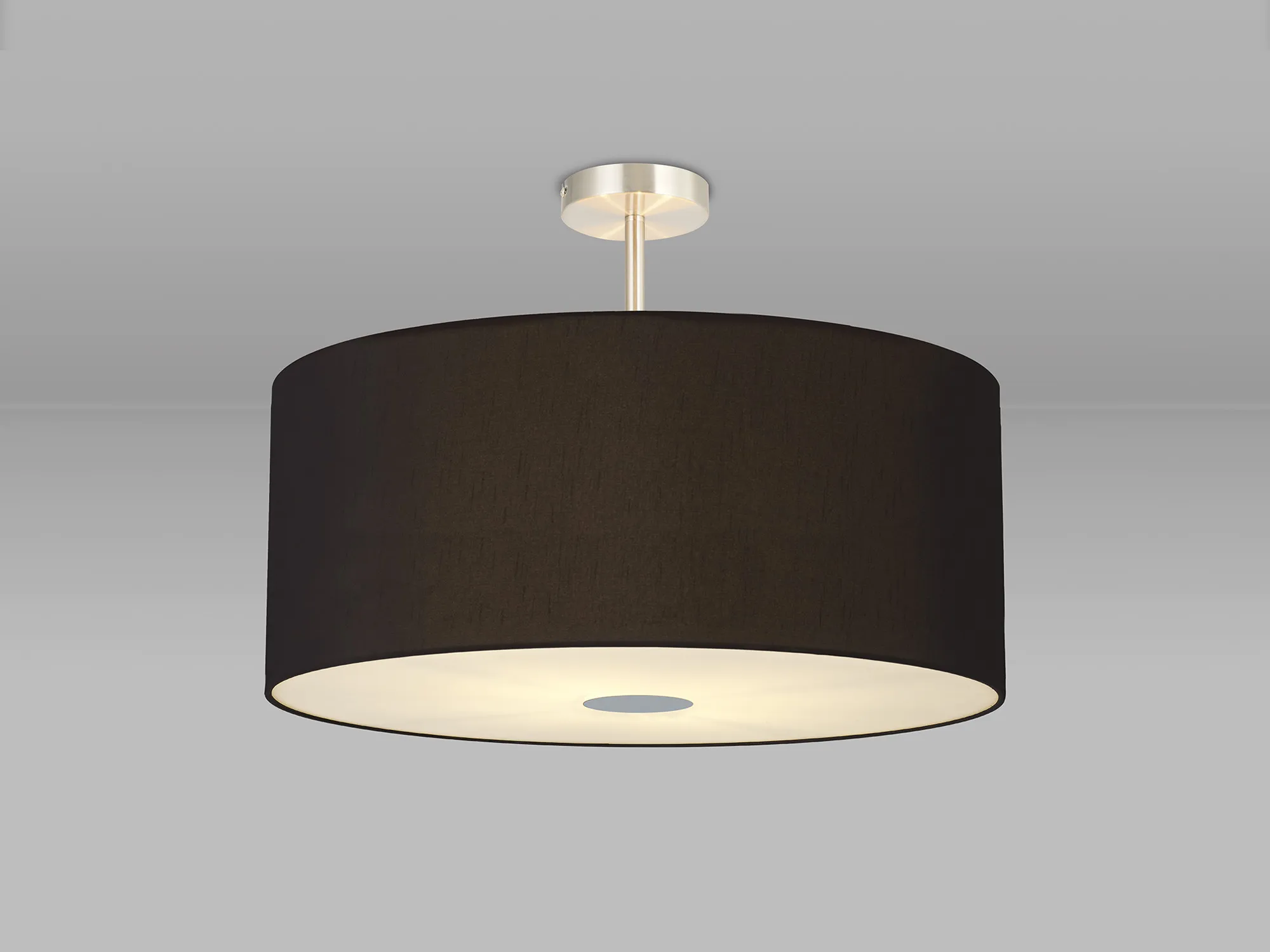 Baymont SN BL/GR Ceiling Lights Deco Semi Flush Fittings